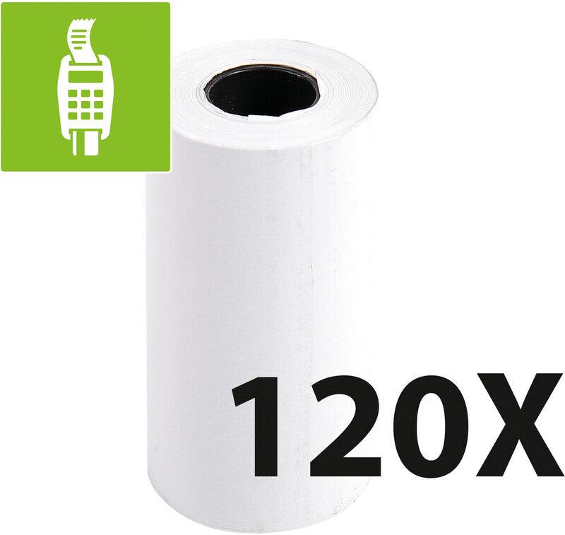 Exacompta Thermorolle 57 × 30 × 12 mm, 9 m, 52 g/m², phenolfrei, weiss