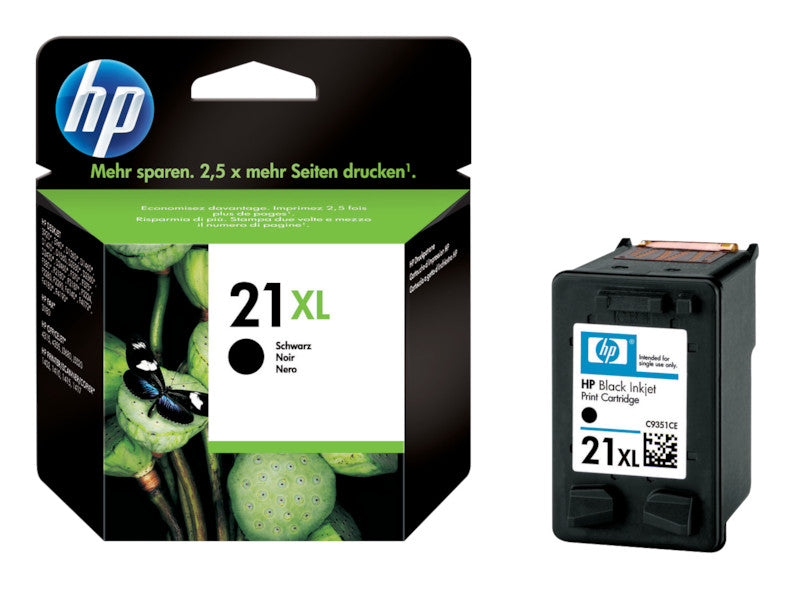 HP Tintenpatrone 21XL, Schwarz, XL