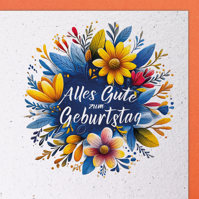 Hervorragend Geburtstagskarten – 148 × 148 mm, mit Couvert, mehrfarbig – 5 Stk