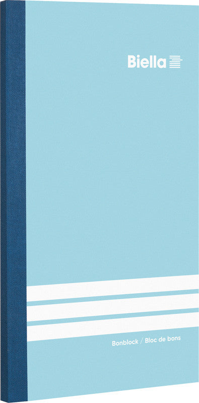 Biella Formularblock – Bonoplan, 60 Blatt, 105 × 200 mm, Kohlepapier