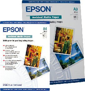 Epson Fotopapier – matt, A3, 192 g/m², einseitig – für Tintenstrahldrucker