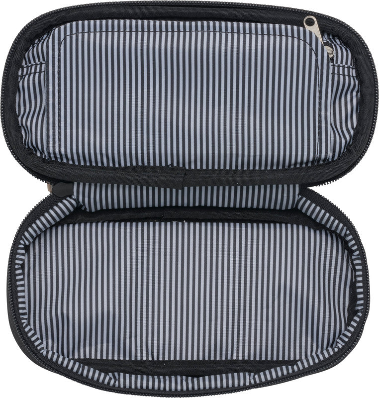Beckmann City Schlamperetui, leer – schwarz – Kunststoff – 22 × 5 × 10 cm