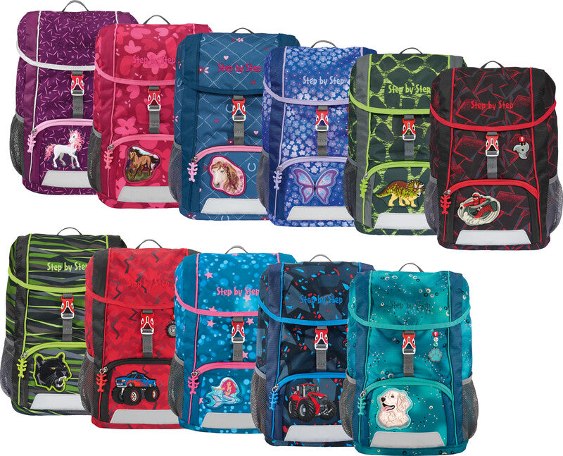 Step by Step KID – Kindergartenrucksack-Set 3-teilig – 13 l, rPET, Wild Cat Chiko