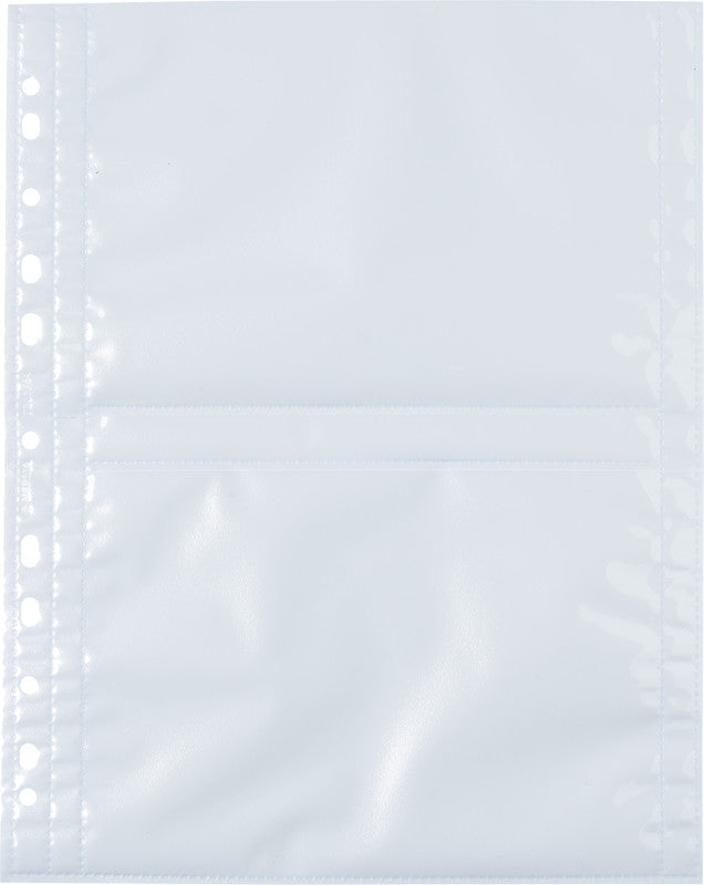 HERMA Sichtmappe 13×18 cm quer – 10er-Pack, Weiss, Kunststoff, glänzend