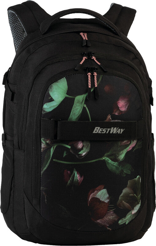 Bestway Evolution Air – Notebook-Rucksack – für 15" Notebook, 22 l, Kunststoff, Schwarz, Flower