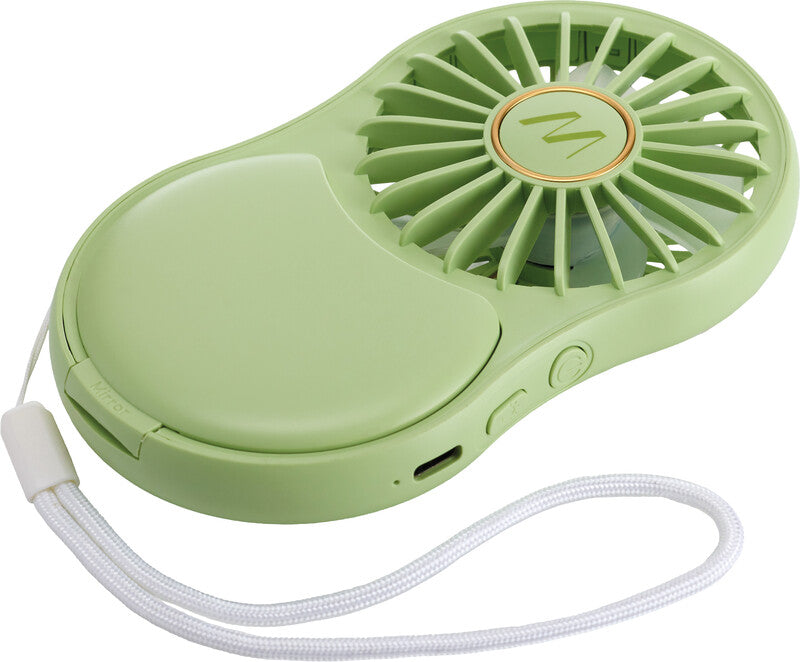 Muitomas Handventilator MIRRORFANGN – 3 Stufen, USB-C, Grün