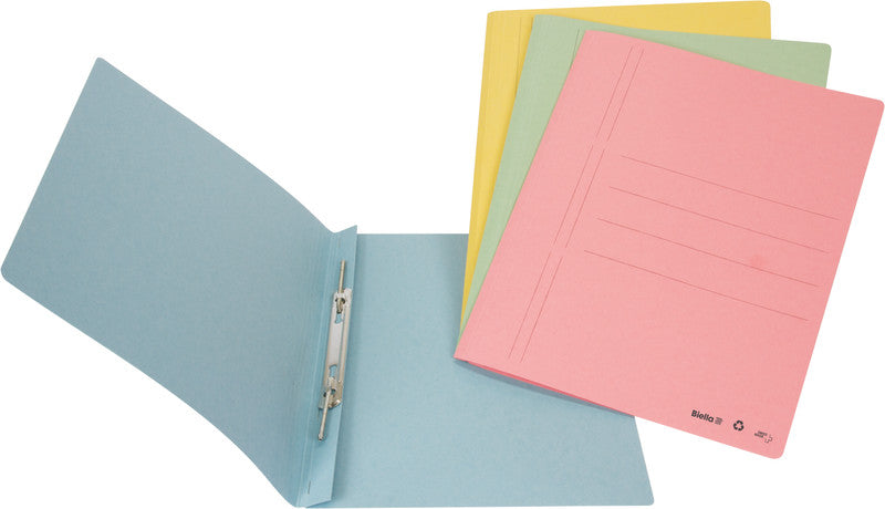 Biella Schnellhefter – A4, Karton, blau, Beschriftungslinien, 320 g/m², 1 Stk.