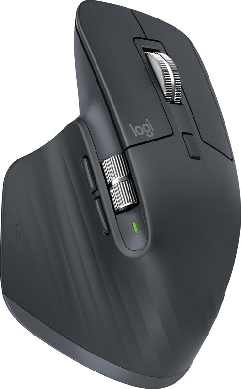 Logitech MX Master 3S – Maus – Kabellos (Bluetooth/2,4 GHz), 8000 DPI, Rechts, Graphit