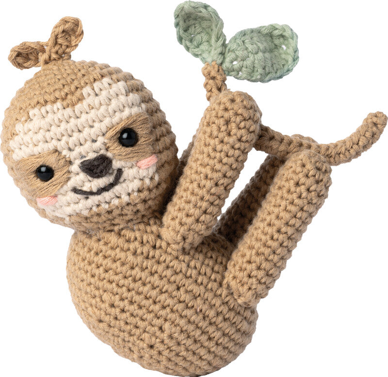 Folia Häkelset Faultier – 13,0 cm×10,0 cm, Mehrfarbig