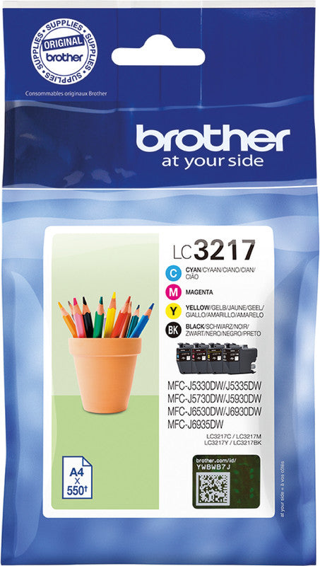 Brother Tintenpatronen-Multipack CMYK, 4er-Pack