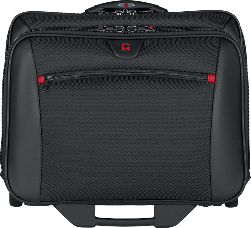 Wenger/SwissGear Wenger Notebook-Trolley Handgepäck – für Notebooks bis 17", Polyester, 2 Rollen, schwarz, 44 × 42 × 25 cm