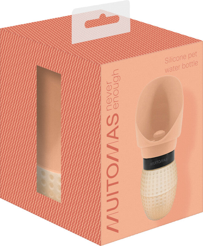Muitomas Trinkflasche 350 ml – Silikon, Pfirsich