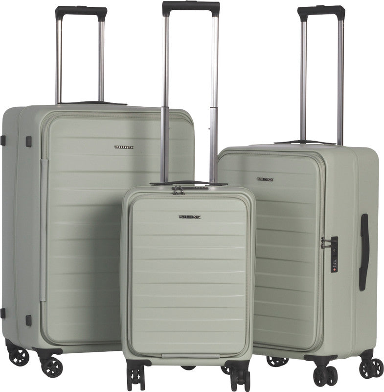 Worldpack Kofferset Seattle – 3-teilig, Hartschale, 4 Doppelrollen, Mint