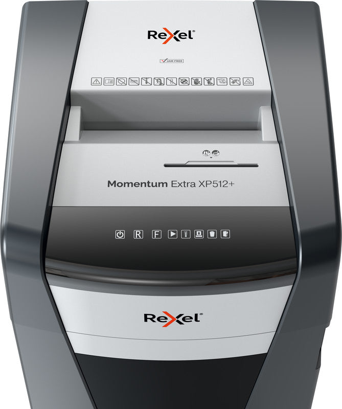 Rexel Momentum XP512+ – Aktenvernichter, DIN P-5, Mikroschnitt 2 × 15 mm, 12 Blatt, 45 l, A4