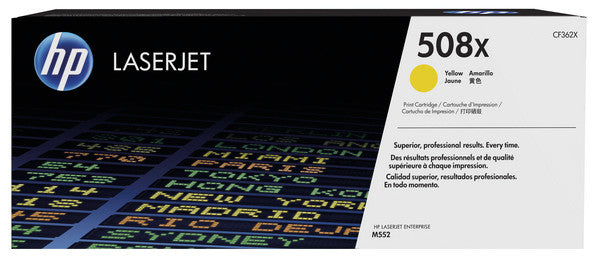 HP Toner 508X – gelb, 9500 Seiten