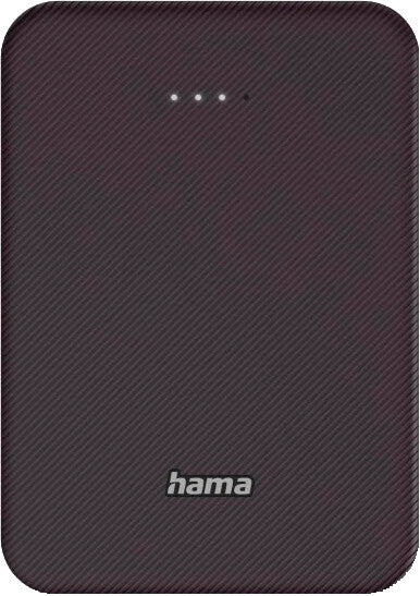 Hama Powerbank 10000 mAh, 1× USB-C, 1× USB-A, für Smartphones, Tablets, Notebooks, Pflaume