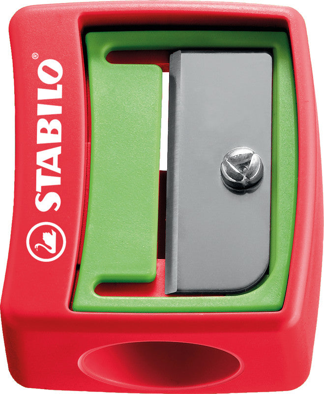 STABILO Spitzer – manuell, 1-Loch, ohne Behälter, für Ø 15 mm, für woody 3 in 1, Kunststoff, assortiert