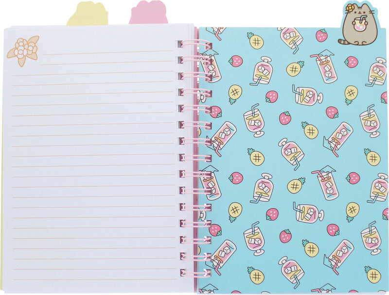 Pusheen Spiralbuch – A5 – liniert – 160 Seiten – Doppelspirale, 3 markierte Trennseiten, mehrfarbig