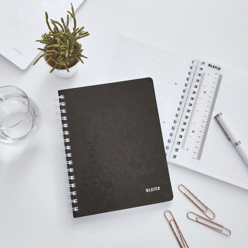 Leitz Notizbuch WOW A5, 80 Seiten – schwarz