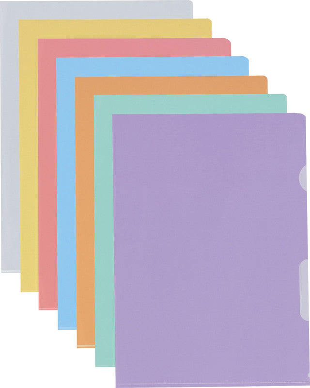 Kolma Sichtmappe A4 – Gelb, Kunststoff, Glänzend, 130 µm, 10er-Pack