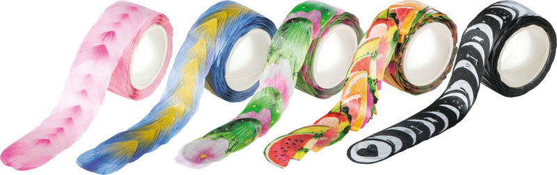 Folia Sticker Blüten – 200 Stück – wiederablösbar – mehrfarbig
