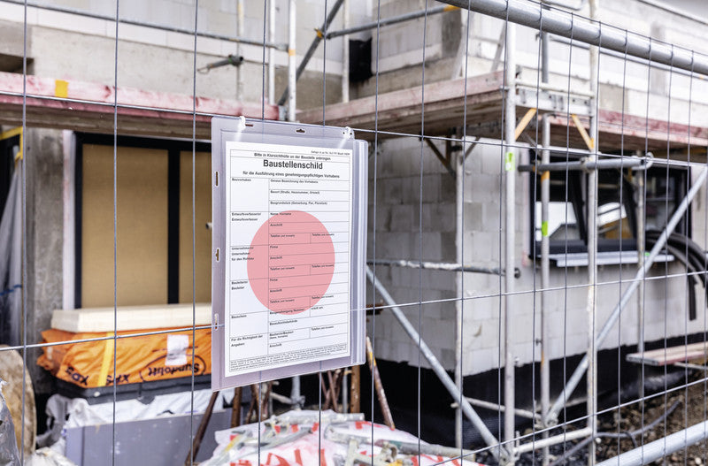 Durable Plakattasche – 297 × 420 mm, transparent, Kunststoff, wiederablösbar