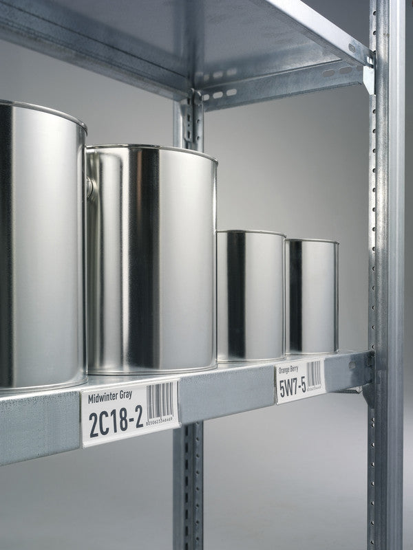 Durable Einsteckschilder 20 × 200 mm, weiss, Papier – für Inkjet, Laser, Kopierer – 100 Karten