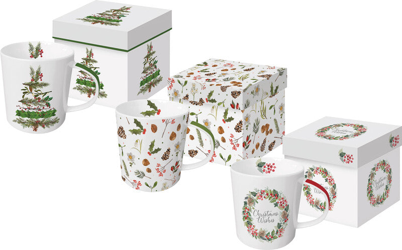 Ppd X-Mas Classics Trend Tasse – 0,35 l, Porzellan, Mehrfarbig, Spülmaschinenfest, Mikrowellengeeignet