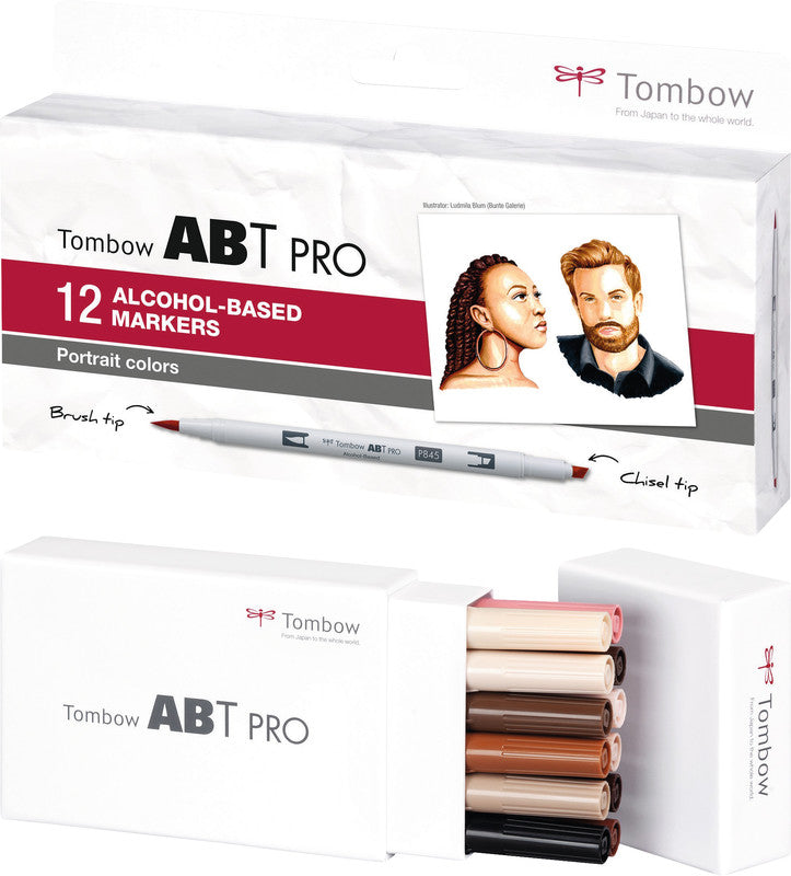 Tombow Filzstifte ABT PRO, 12 Farben