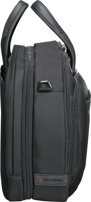 Samsonite Pro-DLX 5 Notebook-Tasche – 24,5/31 l, RFID-Fach, Aufsteckfunktion, Nylon, Schwarz