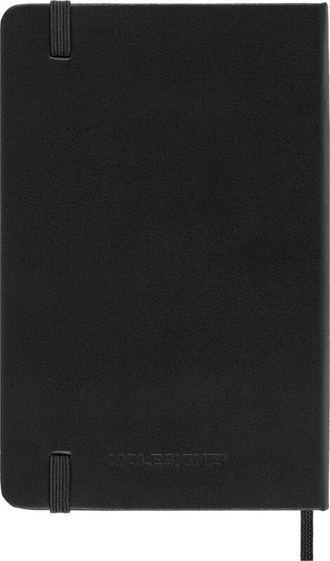 Moleskine Schüleragenda – 1 Woche/1 Seite, gebunden, 9 × 14 cm, 18 Monate Juli–Dezember, Englisch, Schwarz, FSC