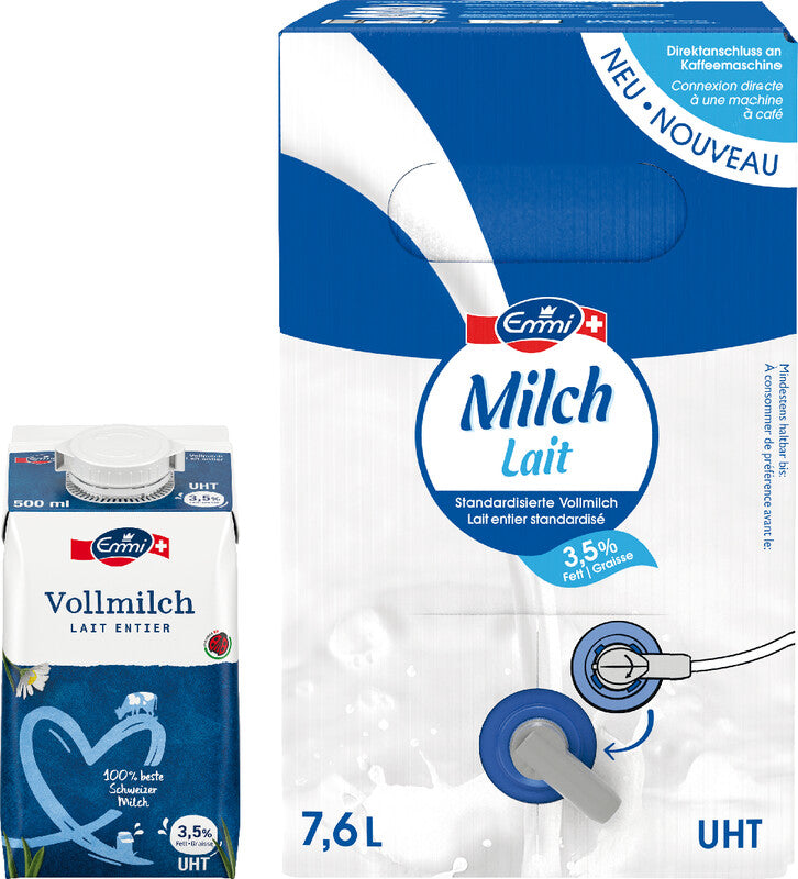 EMMI Vollmilch UHT – 3,5% Fett – 0,5 l