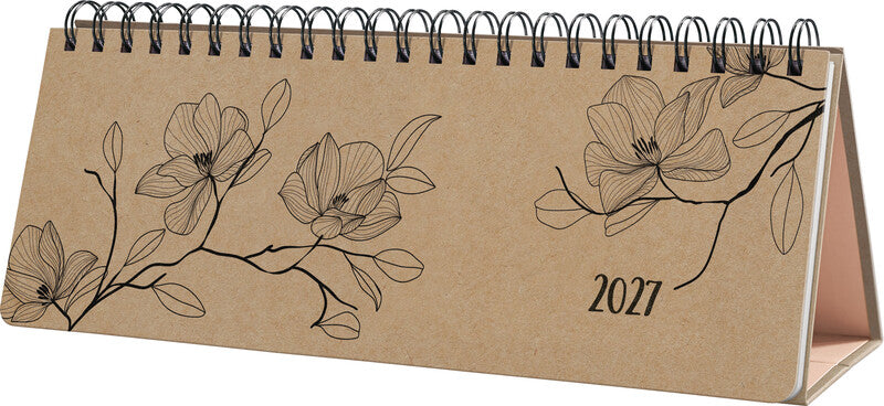 Sigel JOLIE Wochenplaner – 1 Woche/2 Seiten, Spiralbindung, 30 × 15,4 cm, Jan–Dez 2027, mit Steller