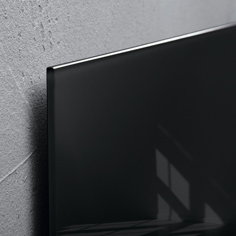 Sigel Whiteboard – 130 × 55 cm, Glas, magnetisch, Wandmontage, inkl. Magnete, Montagesatz, Magnetwürfel
