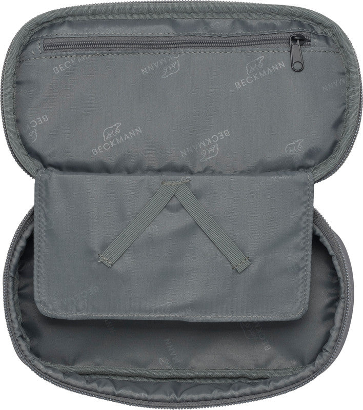 Beckmann Sport Jr. Schlamperetui, leer – Grün Orange – Kunststoff – 22,0 × 11,0 × 5,0 cm