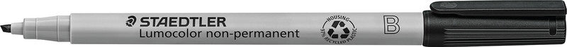 Staedtler Non-Permanent-Marker Lumocolor – breite Keilspitze 1-2,5 mm – sortiert – 4er-Set – nachfüllbar