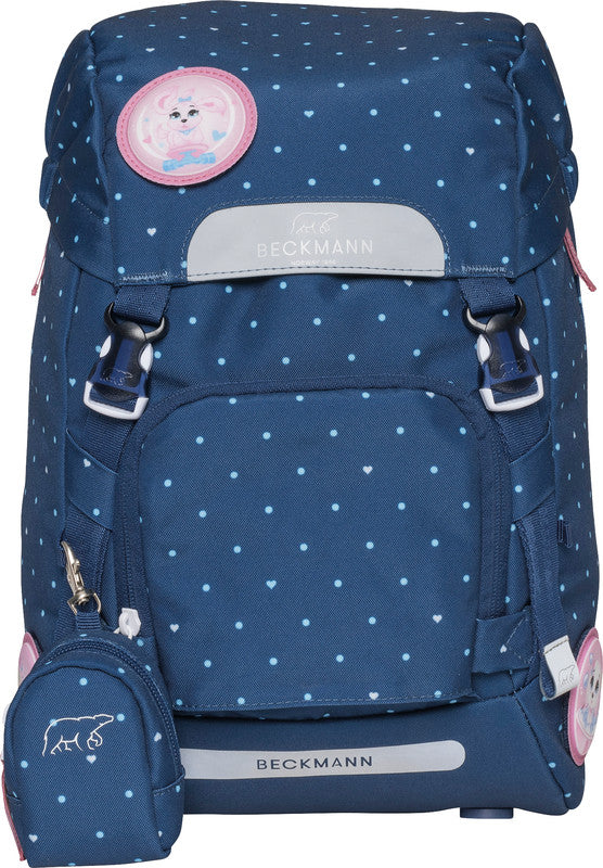 Beckmann Classic Schulrucksack – 6-teilig – Pet Friends Blue