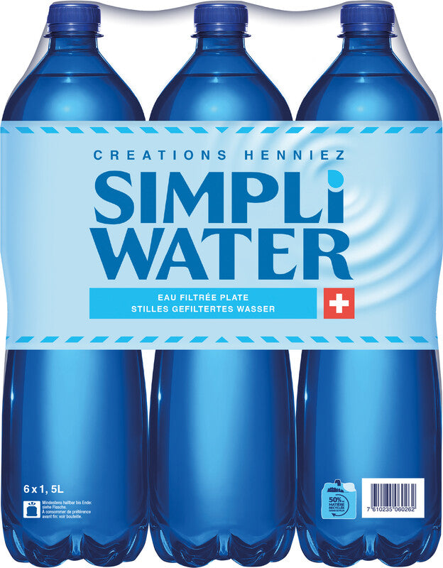 Simpli water Stilles Mineralwasser – 1,5 l