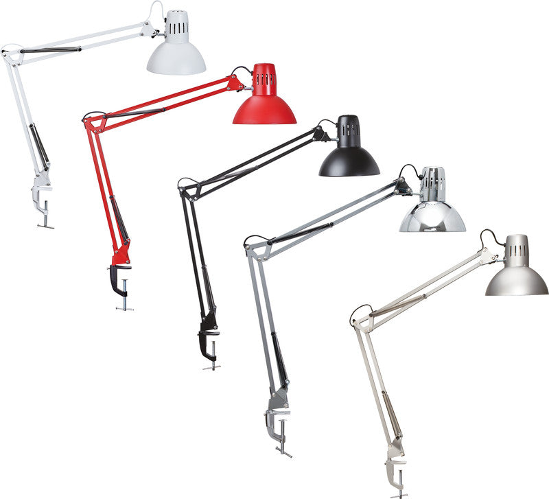 MAUL LED Schreibtischlampe Study – Klemmfuss, dreh- & neigbar, höhenverstellbar – 9,5 W – schwarz