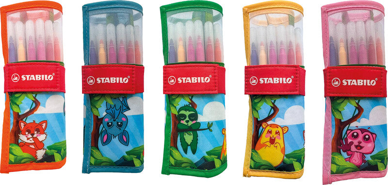 STABILO Fasermaler, Strichbreite 2 mm, auswaschbar, 18 Farben