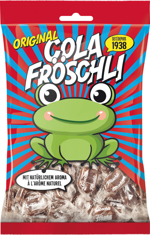 Cola-fröschli Bonbons – Cola, vegan, 140 g