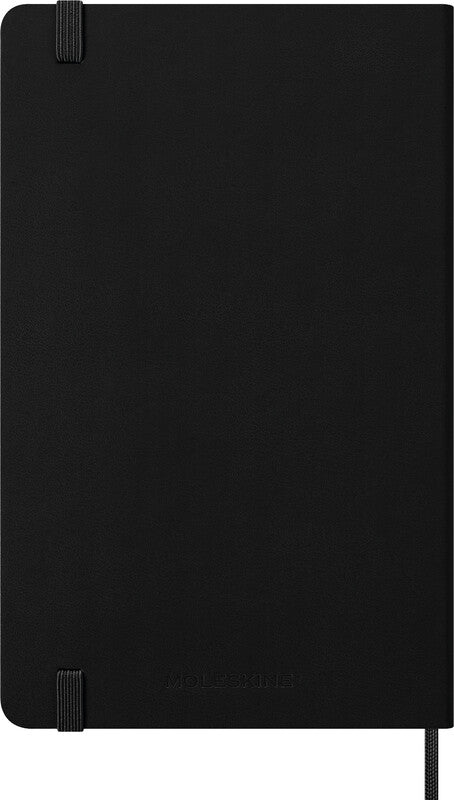 Moleskine Tagesagenda – 1 Tag pro Seite, gebunden, 13 × 21 cm, 2026, 1-Stunden-Takt, schwarz, FSC