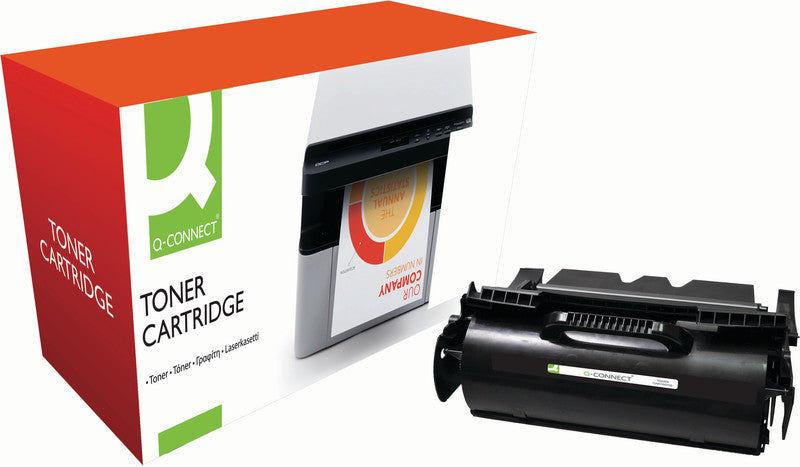Q-Connect – Toner 640/642/644 BKHY – schwarz, 32000 Seiten – für Mono-Laserdrucker/Multifunktionsgeräte