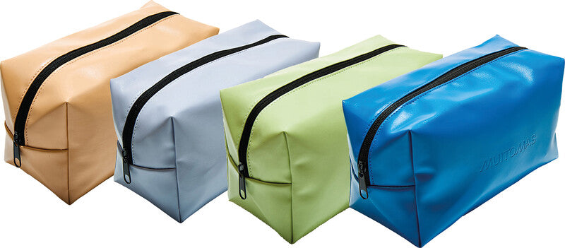 Muitomas Necessaire – wasserfest, Reissverschluss – 310×130×20 mm – blau – Kunstleder