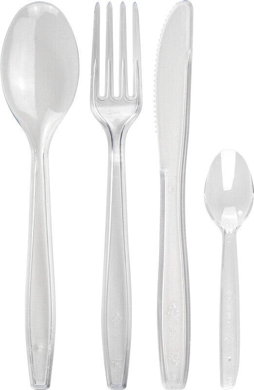 Noname Messer PS – 19 cm, transparent, 25 Stück