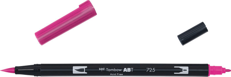Tombow Pinselstift – Rhodaminrot, Kunststoff, 1er-Pack, wasservermalbar, geruchsarm