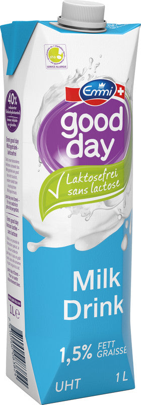 EMMI Milchdrink UHT good day – laktosefrei – 1,5% Fett – 1 l