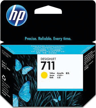 HP Tintenpatrone 711, Gelb, 29 ml – für Inkjetdrucker
