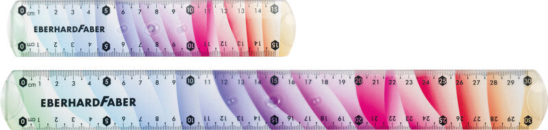 Eberhard Faber Wandtafel-Lineal 15 cm – Kunststoff, mehrfarbig, flexibel