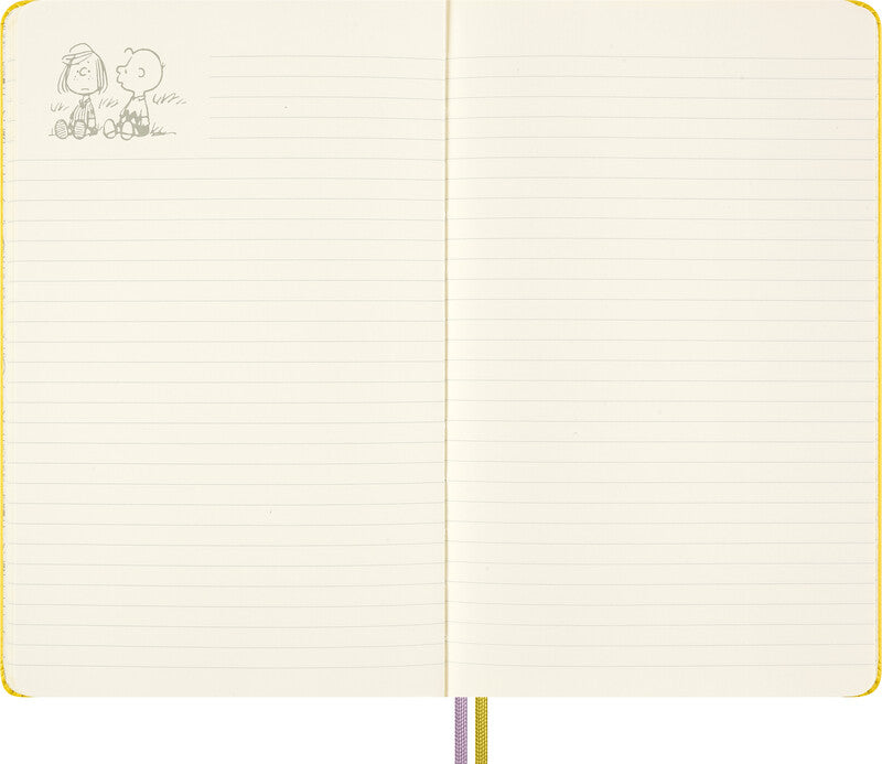 Moleskine Notizbuch Limited Edition PEANUTS, 130 × 210 mm, liniert, Leimbindung, 176 Seiten, 100 g/m² – blau